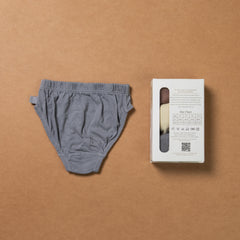 BOYS BRIEF – assorted- Plant Dyed – Anti Microbial / Anti bacterial -Organic Cotton -Mid-waist – Consealed waistband - Comfortable Underwear - Pack Of 3