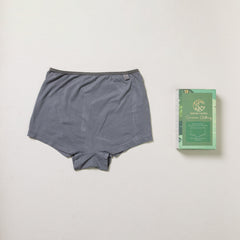 Boy Shorts For Women - Plant Dyed – Anti Microbial/ Anti Bacterial -Organic Cotton - High Coverage – Mid-waist- Stretchable – Comfortable Underwear - Pack Of 1