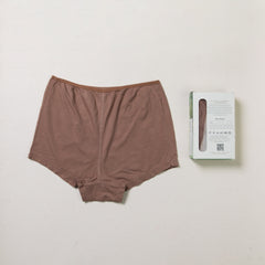 Boy Shorts For Women - Plant Dyed – Anti Microbial/ Anti Bacterial -Organic Cotton - High Coverage – Mid-waist- Stretchable – Comfortable Underwear - Pack Of 1
