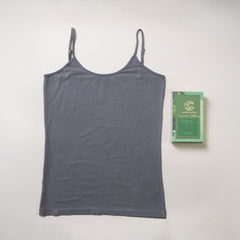 Women Camisole - Plant Dyed – Anti Microbial / Anti Bacterial-Organic Cotton – adjustable straps – Stretchable - Comfortable all day Innerwear - Pack Of 1
