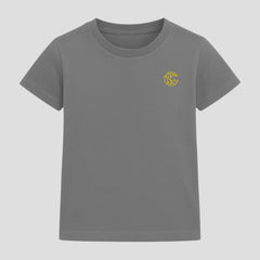 MISTY GREY - UNISEX KIDS TSHIRTS – SUPER COMBED COTTON – PLANT DYED- ANTI MICROBIAL / ANTI BACTERIAL– ROUND NECK – HALF SLEEVE TSHIRT – DURABLE FOR ACTIVE AND EVERYDAY WEAR – 180gsm – PACK OF 1