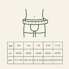 BOYS TRUNKS -assorted- Plant Dyed – Anti Microbial -Organic Cotton Elastane- Stretchable - Anti Bacterial - Comfortable Underwear - Pack Of 2