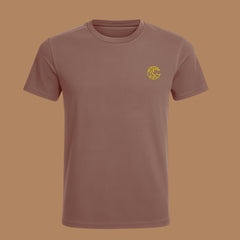BROWN - MEN TSHIRTS – SUPER COMBED COTTON – PLANT DYED- ANTI MICROBIAL / ANTI BACTERIAL– ROUND NECK – HALF SLEEVE TSHIRT – DURABLE FOR ACTIVE AND EVERYDAY WEAR – 180gsm – PACK OF 1