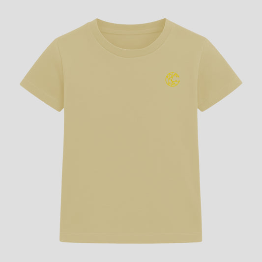 YELLOW - UNISEX KIDS TSHIRTS – SUPER COMBED COTTON – PLANT DYED- ANTI MICROBIAL / ANTI BACTERIAL– ROUND NECK – HALF SLEEVE TSHIRT – DURABLE FOR ACTIVE AND EVERYDAY WEAR – 180gsm – PACK OF 1
