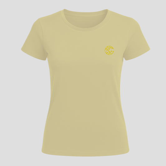 YELLOW - WOMEN TSHIRTS – SUPER COMBED COTTON – PLANT DYED- ANTI MICROBIAL / ANTI BACTERIAL– ROUND NECK – HALF SLEEVE TSHIRT – DURABLE FOR ACTIVE AND EVERYDAY WEAR – 180gsm – PACK OF 1